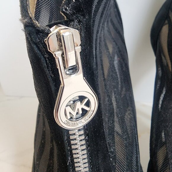 MICHAEL KORS Black Zebra Women's Heeled Booties - Size 7.5M - Picture 2 of 12